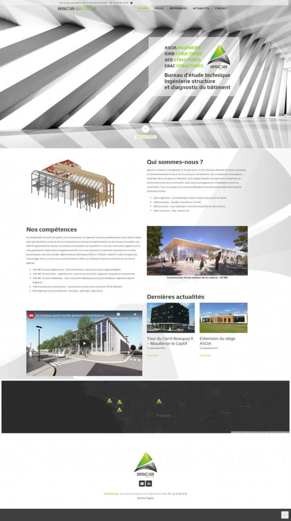 Creation site internet Nantes WordPress Ascia Ingenierie