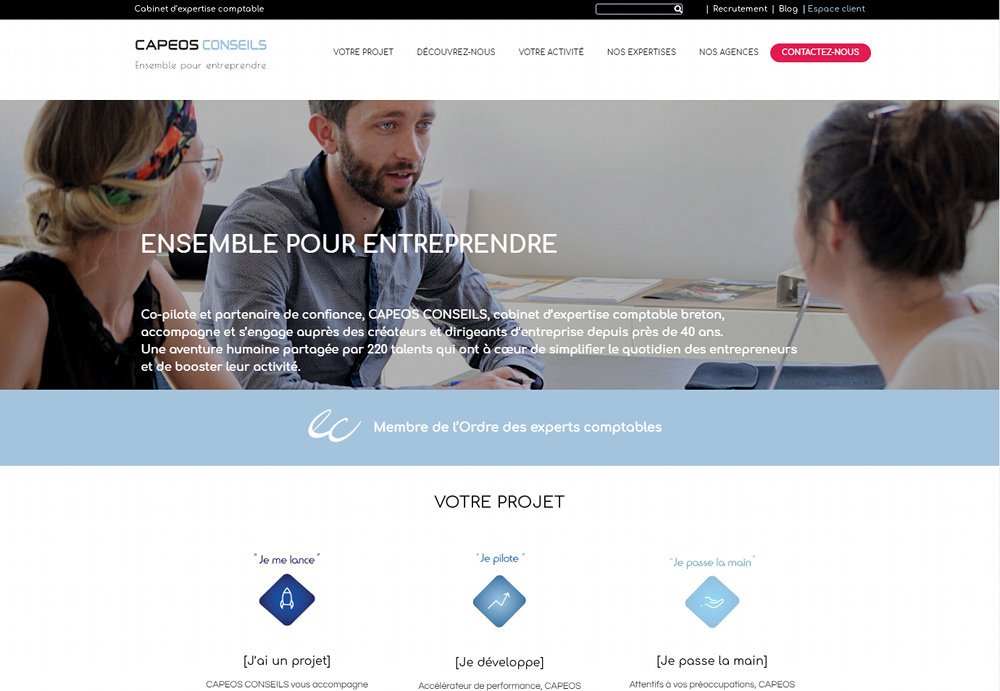 Creation site Internet Rennes Nantes Capeos