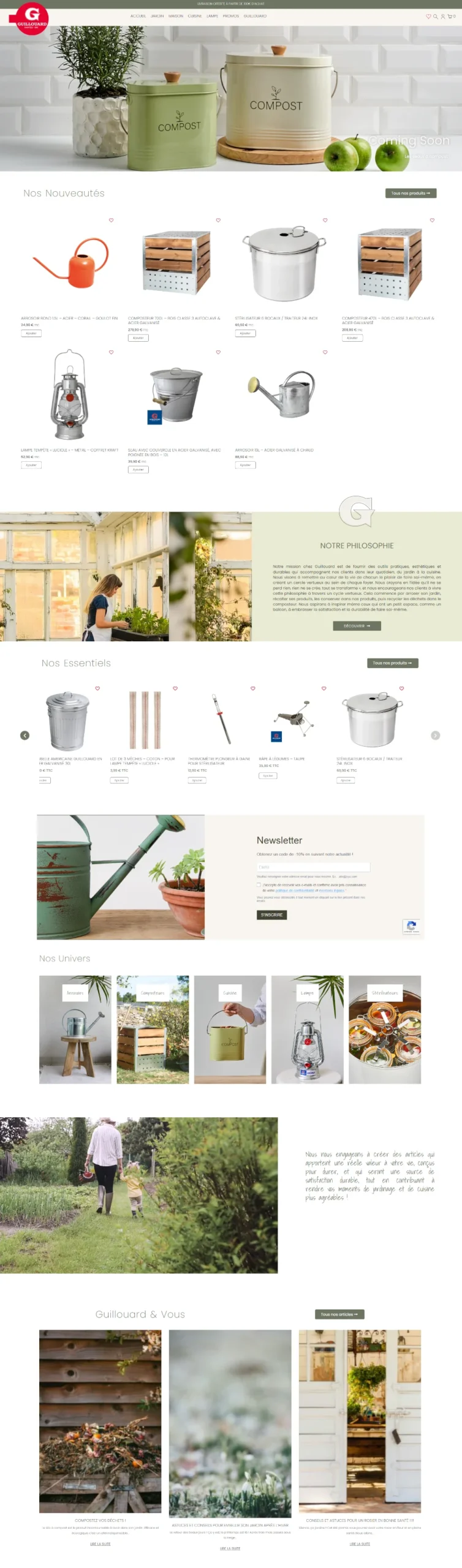 Refonte site Ecommerce Woocommerce