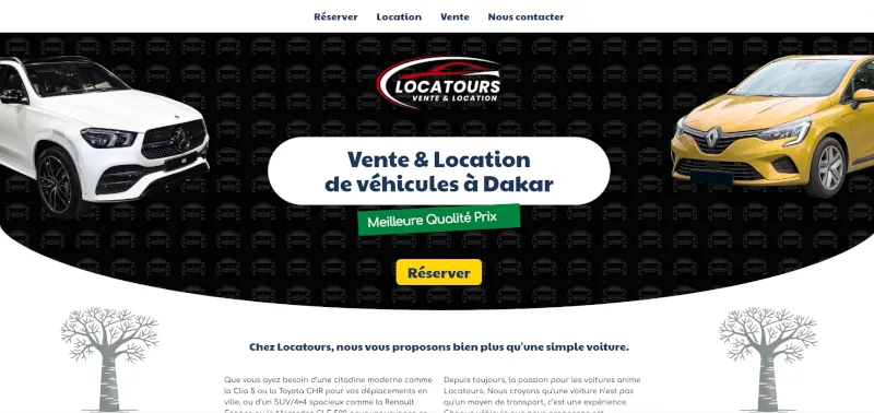 Création site internet WordPress Locatours